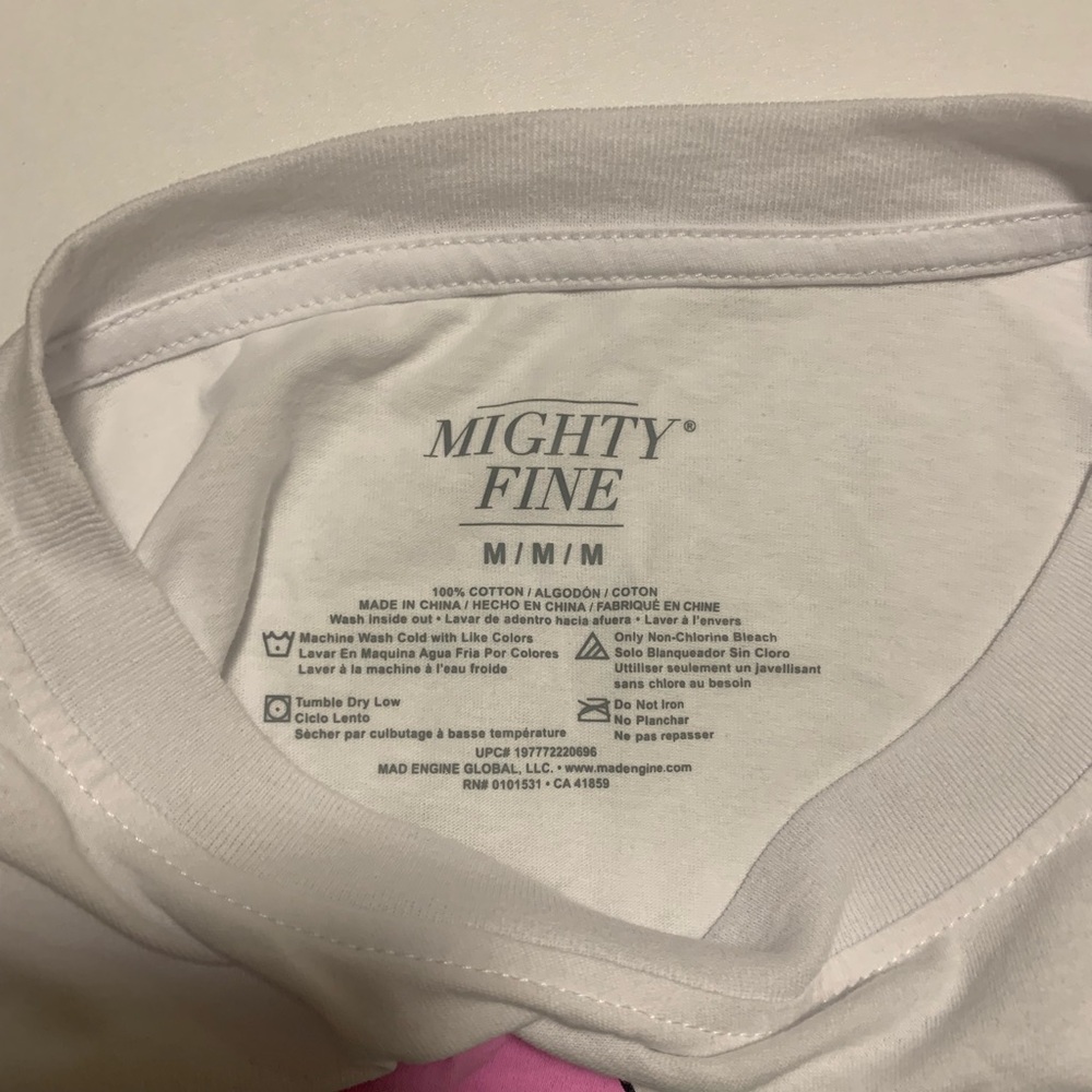 Mighty Fine White and Pink Pajama Set
